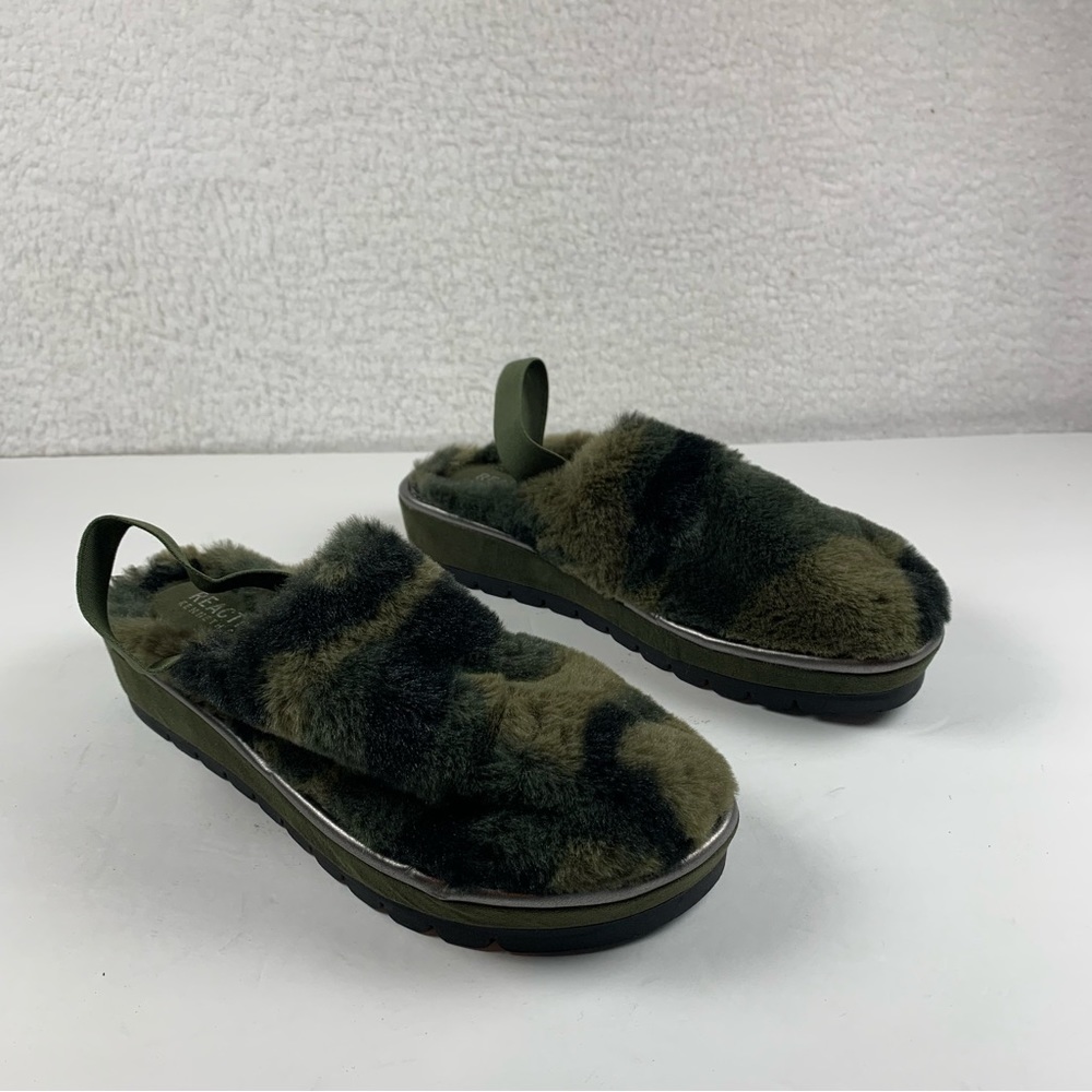 Kenneth Cole Reaction Radiate Slingback Cozy Clogs Camo Womens Size 8‎ NWOB 7371
